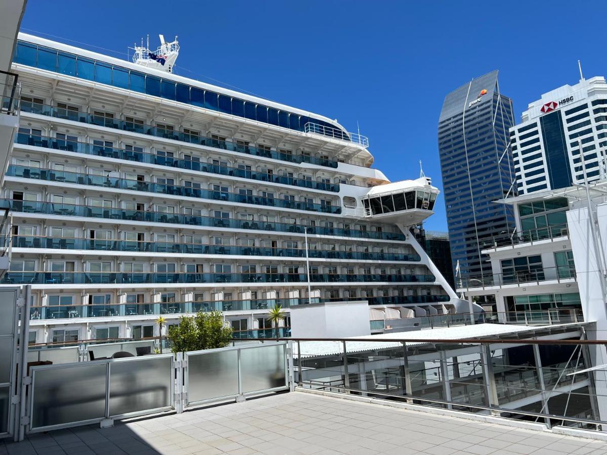 Waterfront Seaview Hotel Apartment - Same Building Block As Auckland Hilton Zewnętrze zdjęcie