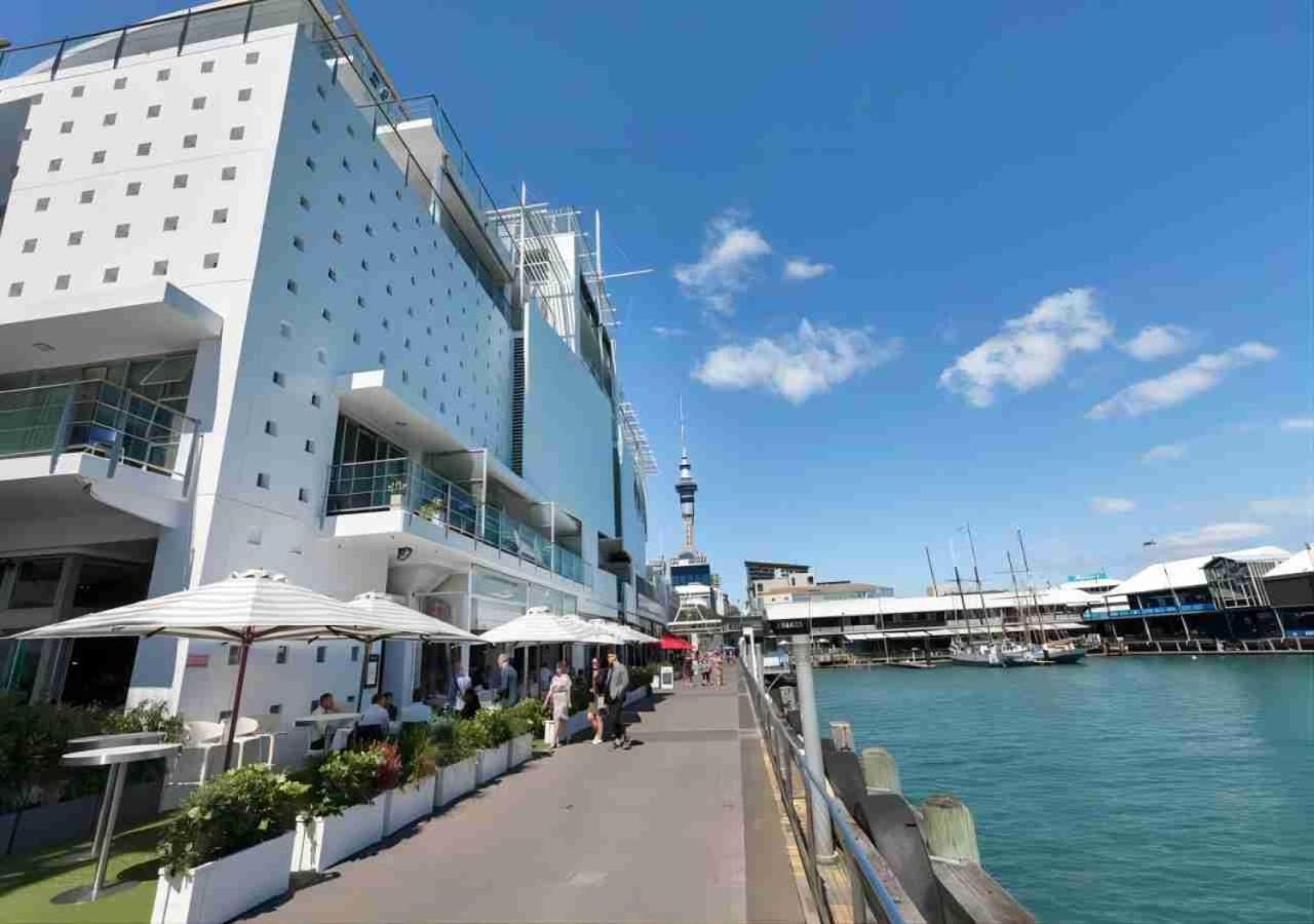 Waterfront Seaview Hotel Apartment - Same Building Block As Auckland Hilton Zewnętrze zdjęcie